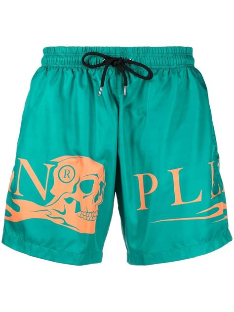 Philipp Plein Skull Print Swim Shorts Farfetch