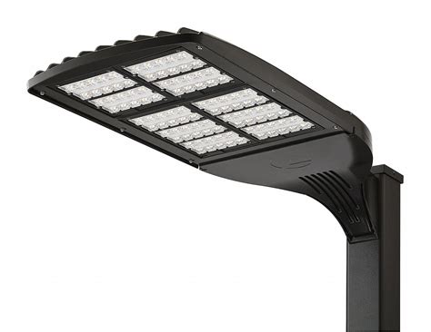 LITHONIA LIGHTING LED Parking Lot Light Fixture, 5,000 K Color Temperature, 120-277V AC, Pole ...