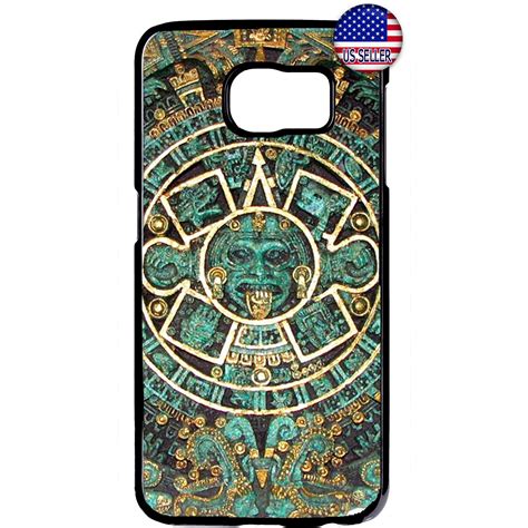 Mayan Aztec Calendar Mexican Native Rubber Case Cover For Samsung