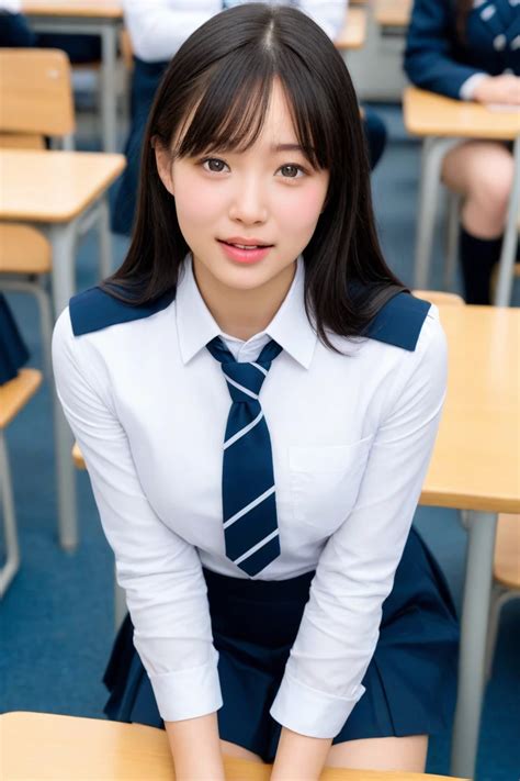 Uniform High School Student JK Normal Position Sex SeaArt AI
