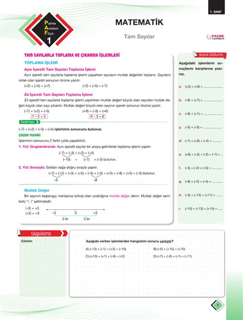 S N F Matematik Paf Palme Anlat M F Y Palme Kurumsal Ba Ar Seti