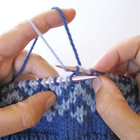 Holding Yarns For Stranded Colorwork Three Methods