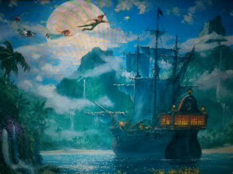 Peter Pan Painting Stunning Disney Fine Art Disney Art Painting