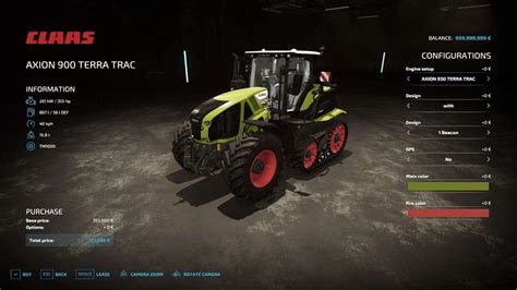 Fs22 Claas 900 Terra Trac V1000 мод Farming Simulator 25 моды