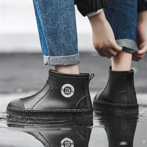 Botas De Lluvia Impermeables Para Hombre Y Mujer Zapatos De Goma De