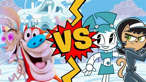 M U G E N Battles Ren Höek Stimpy Vs Jenny Wakeman Kitty Katswell