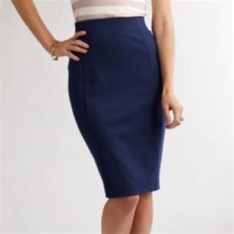 Wardrobe Staple Navy Pencil Skirt Love It