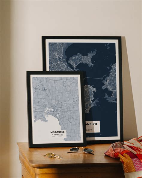 Melbourne City Map Poster | Minimalist Australia Wall Art by Piximap