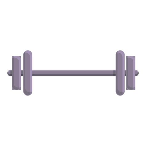 Premium Vector Steel Barbell Icon Cartoon Of Steel Barbell Vector