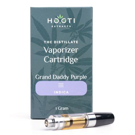 Buy Grand Daddy Purple Vape Cartridge Hooti Extracts Herbandpot