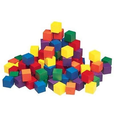 One Inch Color Wooden Cubes 102 Pieces Learning Resources