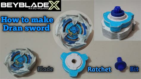 Making Beyblade X Dran Sword With Cardboard How To Make Dran Sword