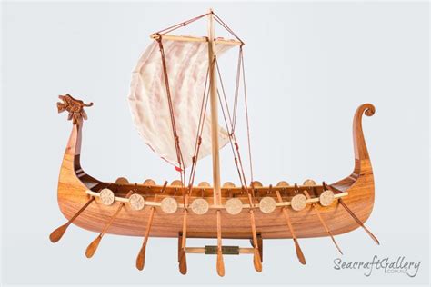 Drakkar Viking Ship Model Viking Wooden Boat Replica