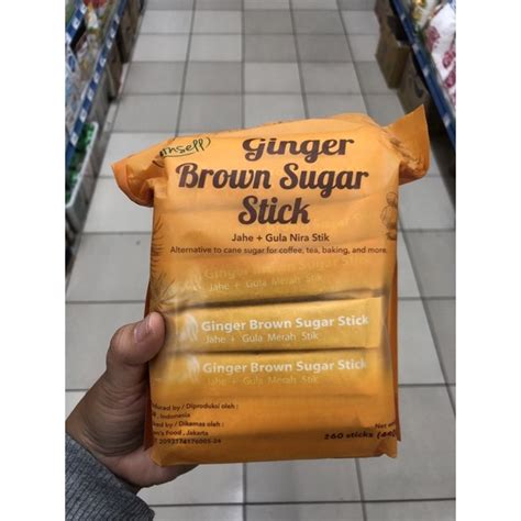 Jual Ansell Ginger Brown Sugar Stick Gula Merah Jahe Sachet Isi