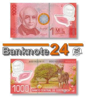 Costa Rica 1000 Colones 2013 Unc Polymer