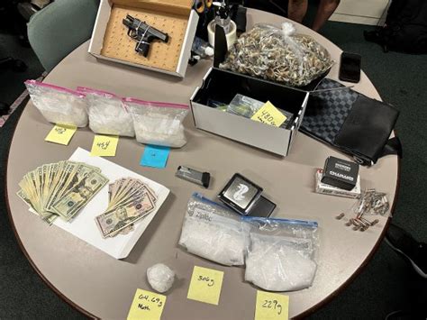 The Irvine Police Dept Seized Lbs Of Meth A Gun And Cash From A