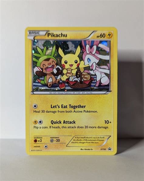 Mavin Pikachu Holo Black Star Promo Xy95 Pokemon Card Sylveon