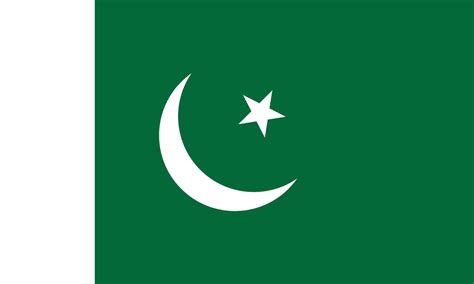 eps green  white vector pakistan flag  moon  star icon