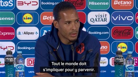 Football Euro Pays Bas Van Dijk Nous devons être unis en tant