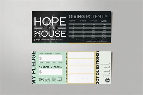 Sample Pledge Cards For Church – CHURCHGISTS.COM