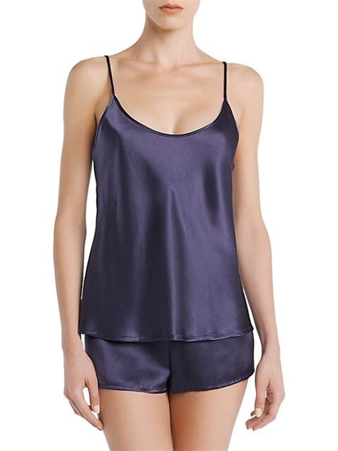 Shop La Perla 2 Piece Silk Camisole And Shorts Pajama Set Saks Fifth Avenue