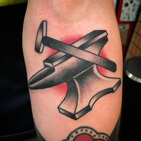 Share 73 Hammer And Anvil Tattoo Latest In Cdgdbentre