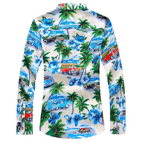 Chemise HawaÏenne Plage And Palmier Chemise Hawai