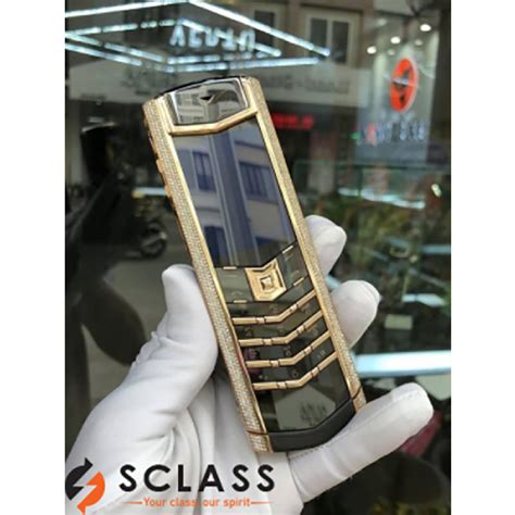 Vertu Signature S Yellow Gold Full Diamond Chuy N I N Tho I Vertu