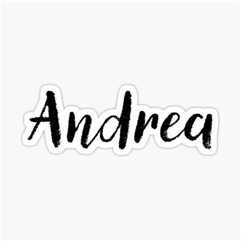 Andrea Name Stickers Tees Birthday Sticker For Sale By Klonetx