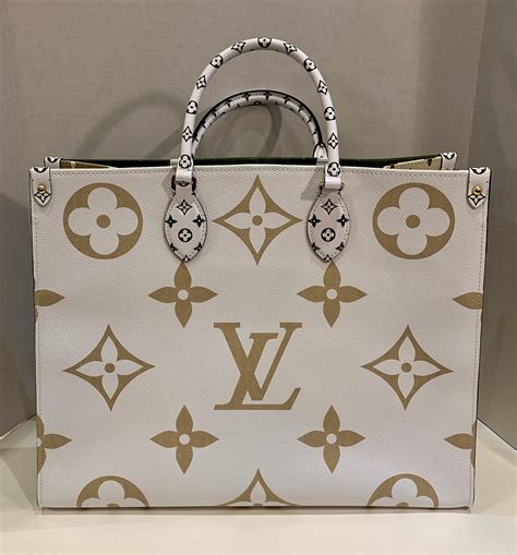 New Sold Out Louis Vuitton Onthego Khakibeige Ladies Tote Bag Summer