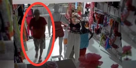 Vídeo Criminoso é flagrado invadindo e furtando loja de roupas