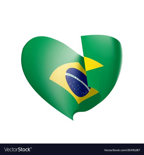 Brazil flag Royalty Free Vector Image - VectorStock