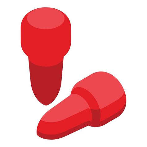 Foam earplugs icon isometric vector. Ear plug 15209497 Vector Art at ...