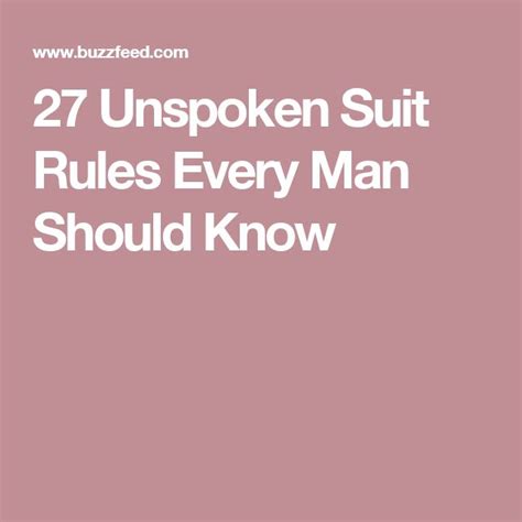 27 Unspoken Suit Rules Every Man Should Know Suits Every Man Gym Rules