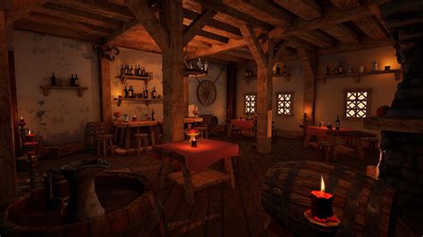 Artstation Wild Traveller Tavern Environment Jan Tverdik Tavern