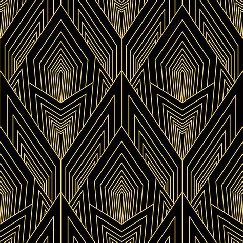 Fondo Impresionante Elegante Oro Art Deco Vector Dise O De Patrones Sin