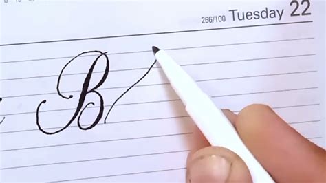 How To Write B In Perfect Cursive Lowercase And Uppercase Alphabets