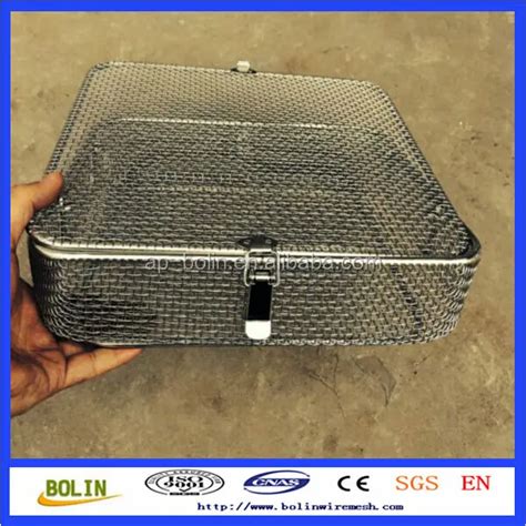 Stainless Steel Medical Sterilizing Basket Sterilization Wire Mesh