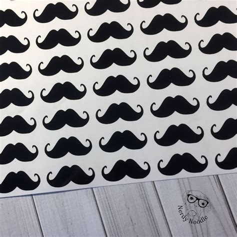 Mustache Stickers Etsy