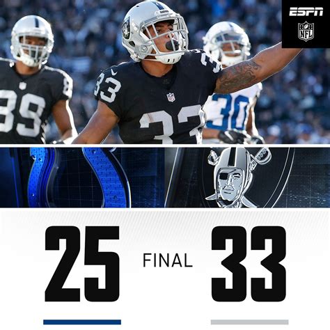 RAIDERS WIN! | NFL on ESPN | Scoopnest