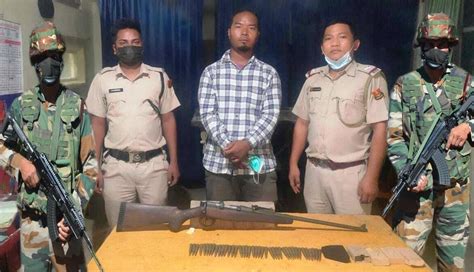 Mizoram Assam Rifles Mizoram Police Recover Arms In A Joint