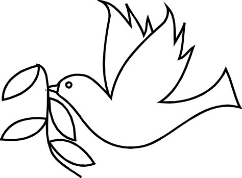 Dove Outline Drawing at GetDrawings | Free download