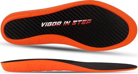 Amazon V Step Carbon Fiber Insoles For Men Women Shock Absorbing