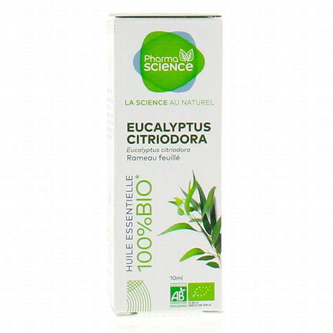 Pharmascience Huile Essentielle D Eucalyptus Citriodora Bio Flacon