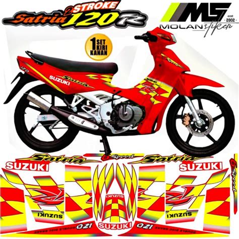 Jual Sticker Striping Variasi Motif Ori Satria R 120 SE KENNY ROBERT