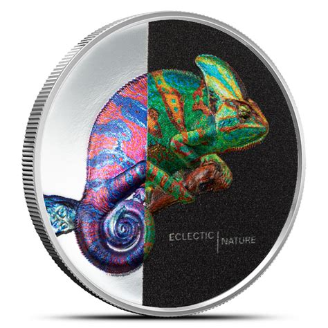 2023 Proof Silver Cook Islands Eclectic Nature Chameleon Coins - Silver ...