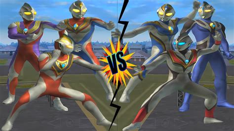 ULTRAMAN TIGA VS EVIL TIGA DYNA VS FAKE DYNA GAIA VS AGUL ULTRAMAN