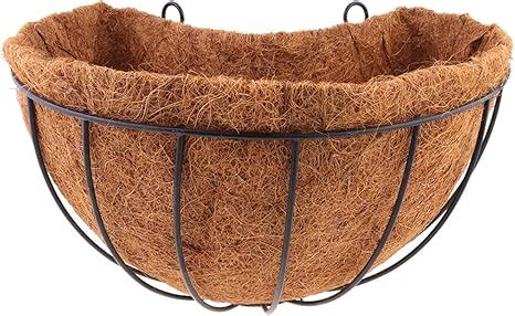 Yardwe Metal Hanging Planter Basket Coco Palm Coir Liner Wire Plant