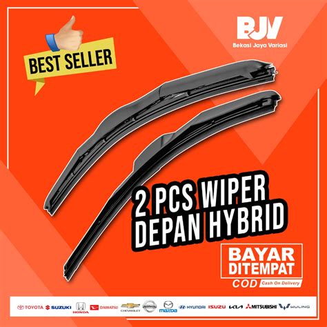 Jual Set Wiper Mobil Hybrid Universal Karet Wiper Depan Model