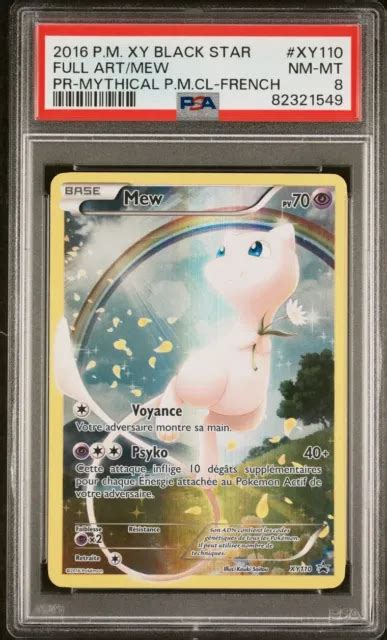 Carte Pok Mon Mew Full Art Xy Promo Black Star Fr Psa Eur